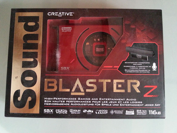 boite sound blaster Z boite sound blaster Z